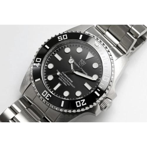 HYAKUICHI 101 20 ATM Water Resistant Sweep Seconds Diver's Watch Ceramic Bezel Non-date Wristwatch