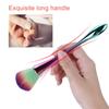 Soft Brush Nail Dust Cleaning Brush Rainbow Aluminum Handle Nail Powder Remover Brush  For Nail Art