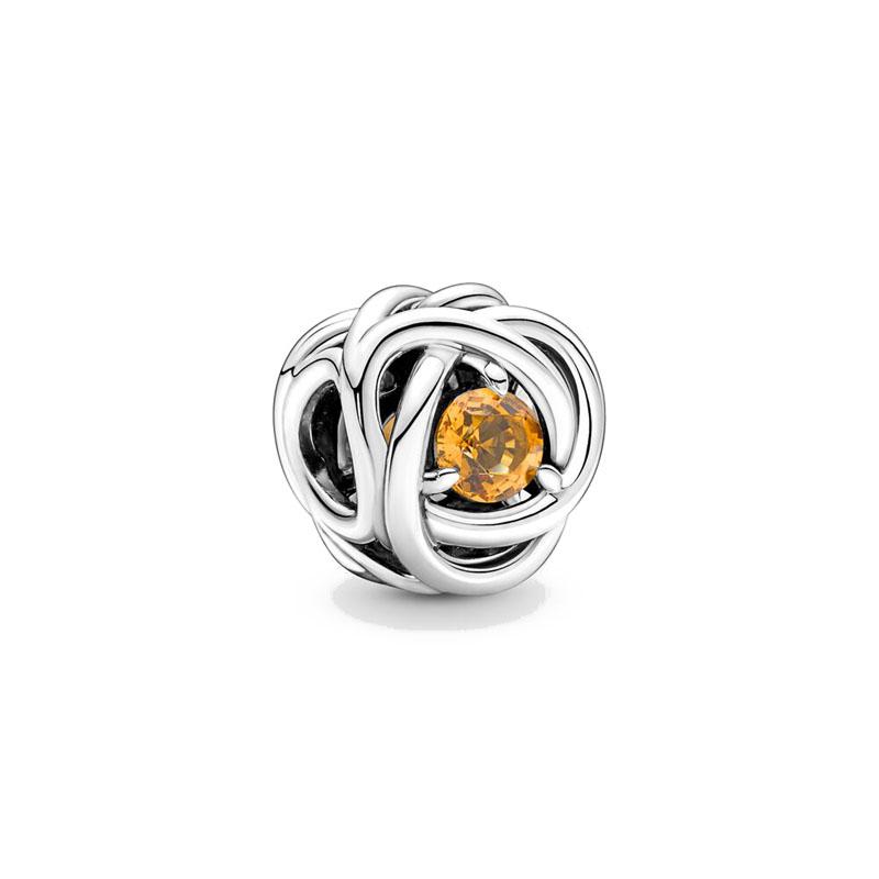 New 925 Silver Twelve Month Birthday Stone Pendant DIY Beads for European Bracelet Jewelry