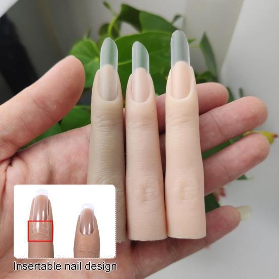 Практичный многоразовый без запаха 5D искусственный ноготь, высокоимитирующая модель пальца, практический инструмент для маникюрного салона