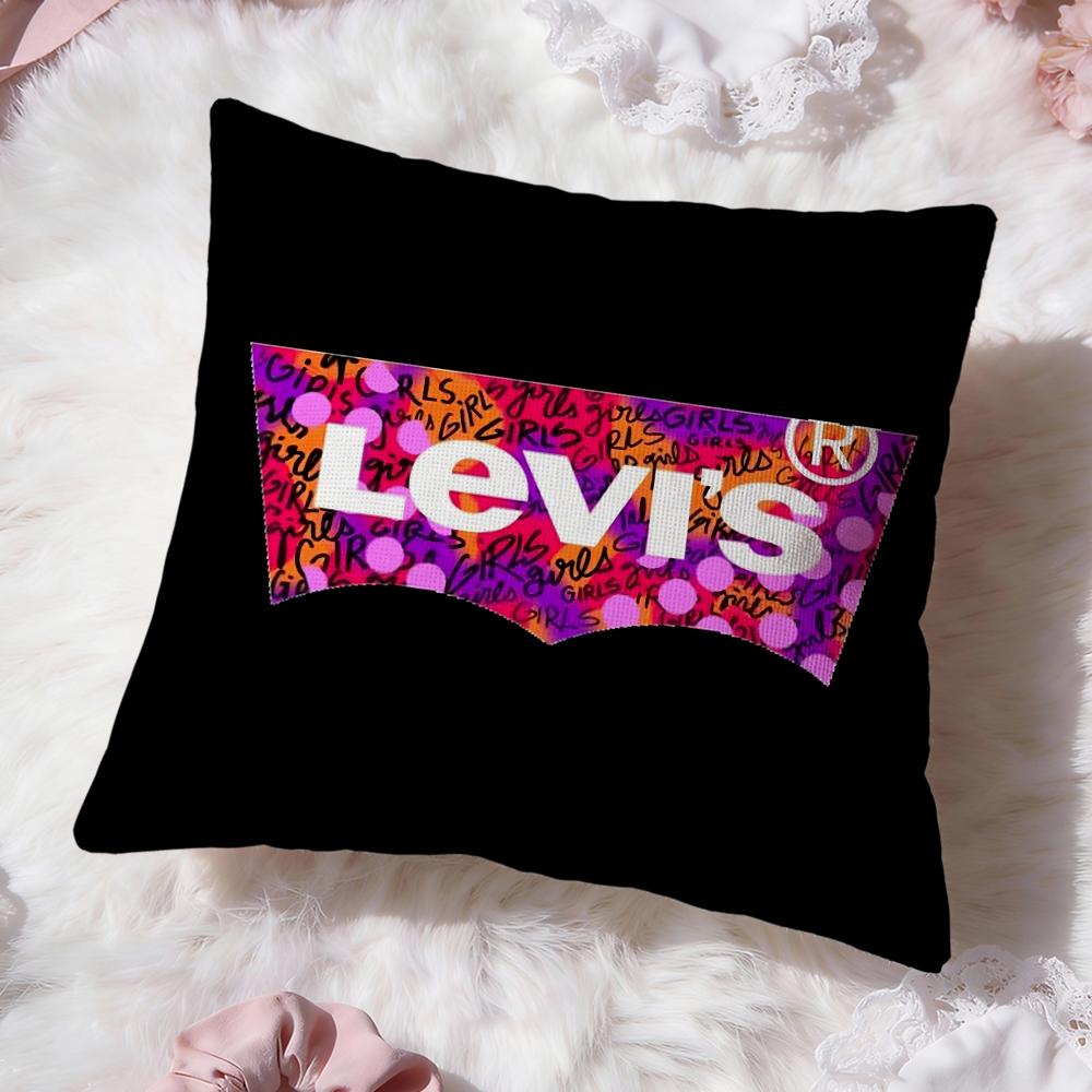 Luxury L-LevisS Cushion Cover Premium Comfort Reversible Pillow Cove -Two in One Design for Any Room & Car Interior
