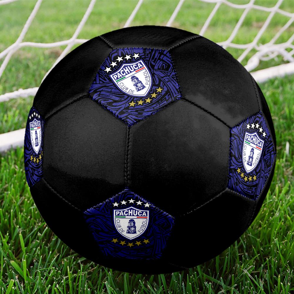 Футбольный мяч Pachuca FC, разноцветный, подходит для всех возрастов, сшит машинной строчкой, материал ПВХ, соревновательного уровня, прочный и с высоким отскоком