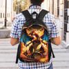 Рюкзаки Pokemon charizard Daypack  mochila Школьный Ретро Моющийся Rucksack