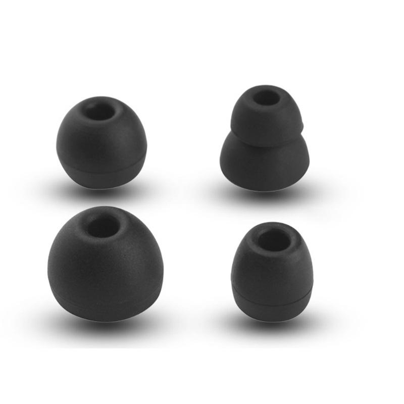 4Pairs Earbuds Cover In-Ear Tips Soft Silicone Ear Buds Accessories for Beats Flex / X / Powerbeats Pro Earphone Eartips
