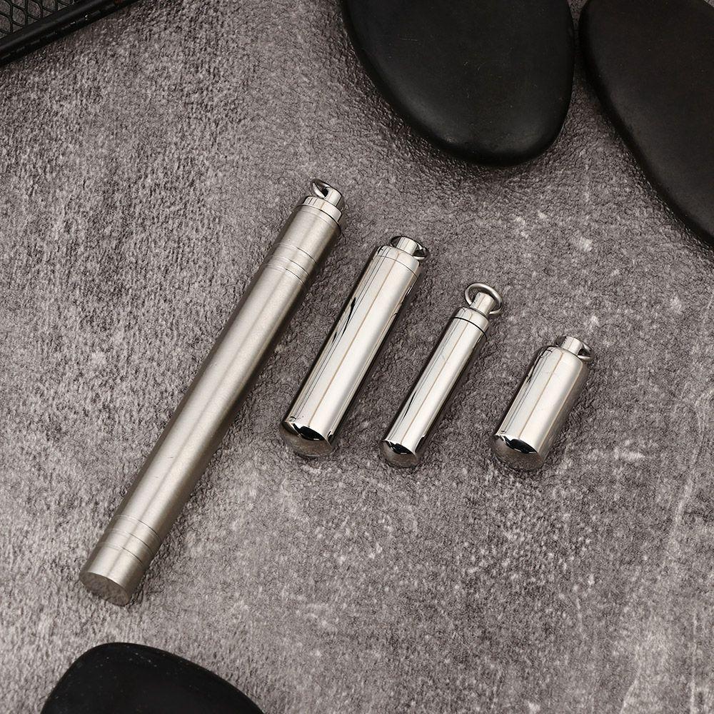 Lucky Charm Корпус для таблеток из нержавеющей стали Цилиндрическая трубка Флакон для духов Подвеска Бутылка желаний Урна для пепла