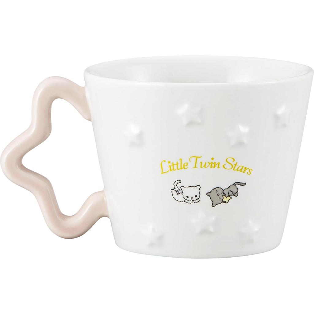 Кружка San Art Sanrio Little Twin Stars Звезда, Идеальный Подарок на День Рождения, 13x8 см, С Ручкой, Белая, SAN4945,