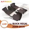 Автомобильные коврики для Buick Regal 2009 2010 2011 2012 2013 2014 2015 2016 пользовательские автомобильные подушечки для ног ковровое покрытие интерьер