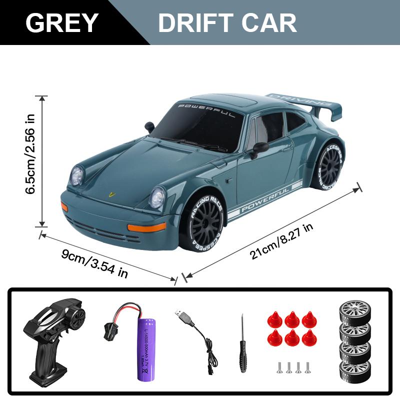 1/20 Полномасштабная радиоуправляемая машина Соревновательная 2,4G 4WD 15 км/ч со светом Пульт дистанционного управления Дрифт-гоночный автомобиль Игрушки для детей Подарки на день рождения