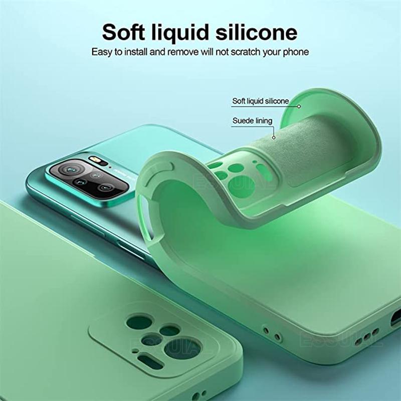 Квадратный чехол для телефона для Xiaomi Redmi Note 10 Pro Max 10S Funda Note10 S 4G Матовый силиконовый мягкий чехол