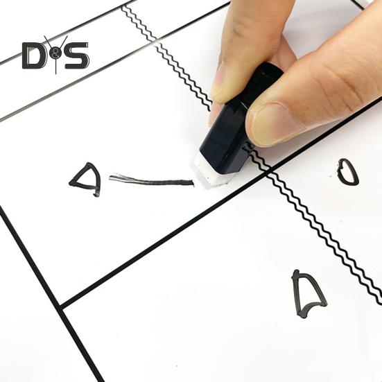 Планшет для тренировок по теннису Dry Erase, двухсторонняя теннисная тактическая белая доска с маркером для тренировок по теннису