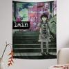 Serial Experiments Lain Cartoon Tapestry Art SciFi Room Home Decor Wall Hanging for Bedroom Living Room Dorm Design
