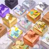 10 шт. Портативная коробка для свадебных сувениров, подарочные упаковочные коробки из золотой фольги, свадебные принадлежности для дня рождения