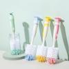 2-in-1 Bristle Bottle Brush With Nipple Brush And Stand, Baby Bottle Brush Set, Daily Use Multifunctional Cleaning Brush