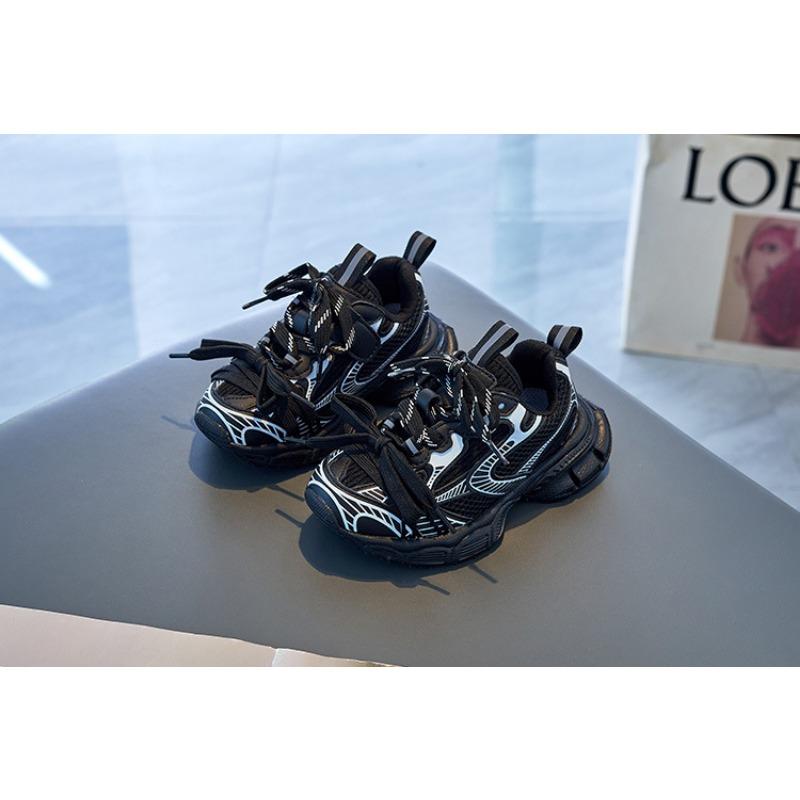 Детская модная брендовая обувь весна и осень новые спортивные туфли для девочек обувь для папы для мальчиков летняя дышащая сетчатая обувь