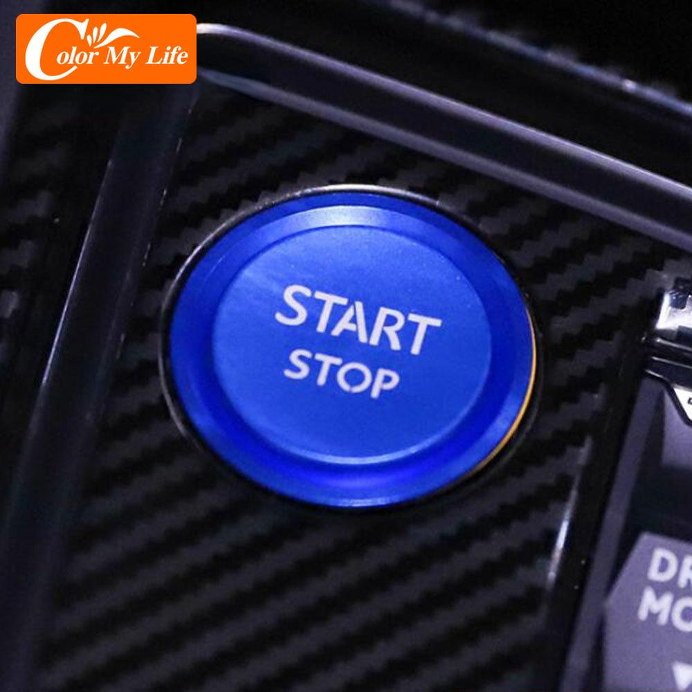 Автомобильные наклейки для Peugeot 5008 3008 408 508 2008 308 4008, кнопка запуска и остановки двигателя, кольцевая крышка, наклейка для стайлинга автомобиля