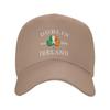 Dublin Ireland Saint Patricks Day Green Shamrock Sun Baseball Cap Summer FeUnisex Unisex  Hip Hop Hats High Sports Baseball Caps