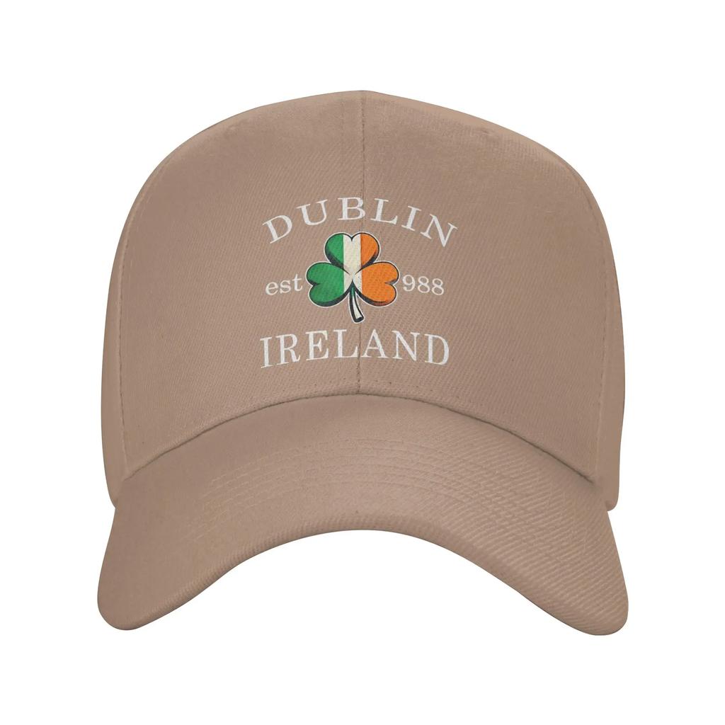Dublin Ireland Saint Patricks Day Green Shamrock Sun Baseball Cap Summer FeUnisex Unisex  Hip Hop Hats High Sports Baseball Caps