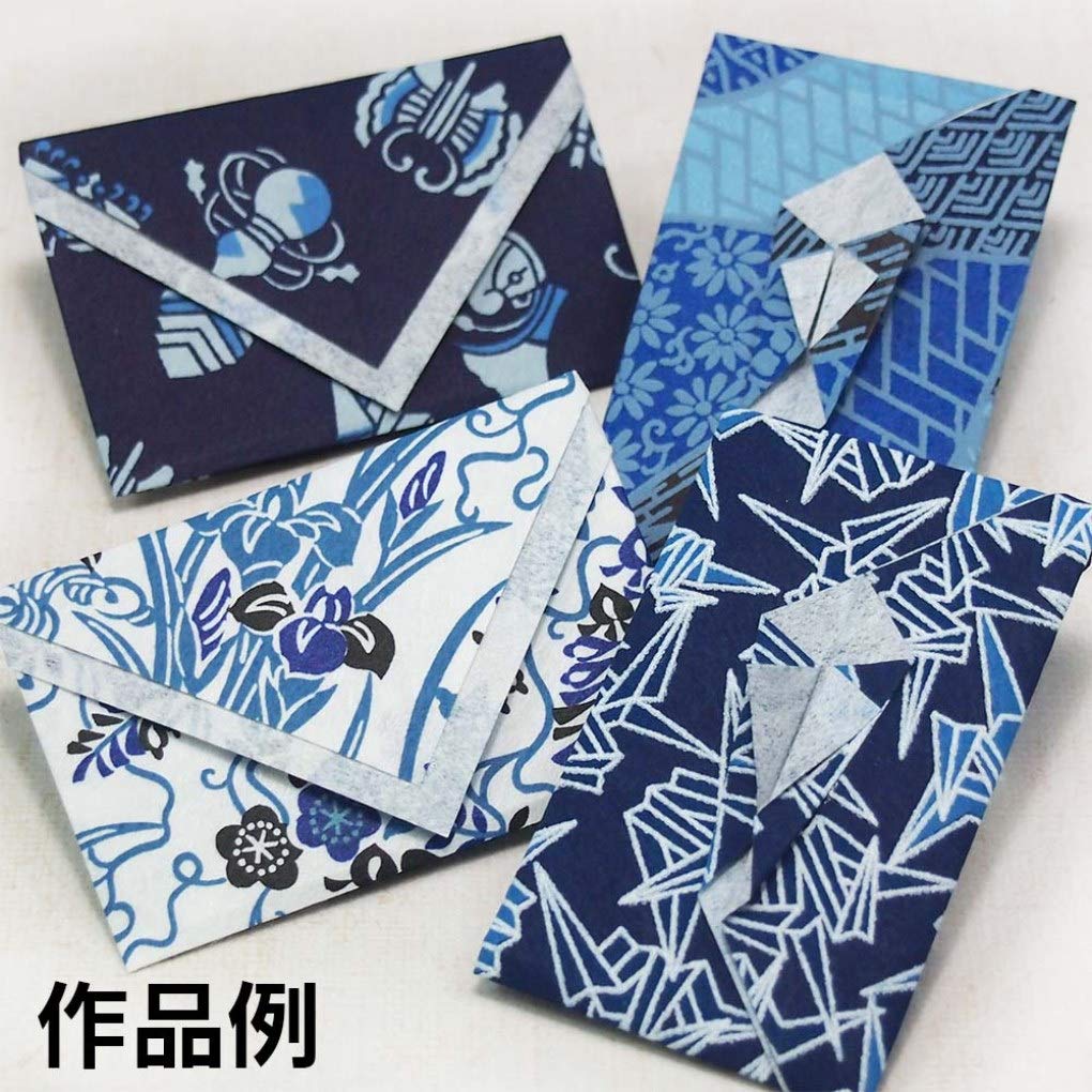 Бумага Ваши Тойо Аидзомэ Чиёгами B4 4 узора 4 штуки 014004