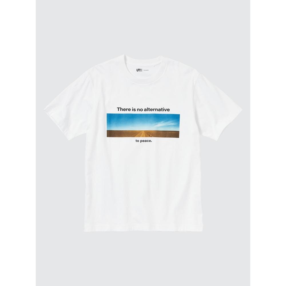 Uniqlo Футболка Peace For All с коротким рукавом и графическим принтом, стандартный крой, Вим Вендерс