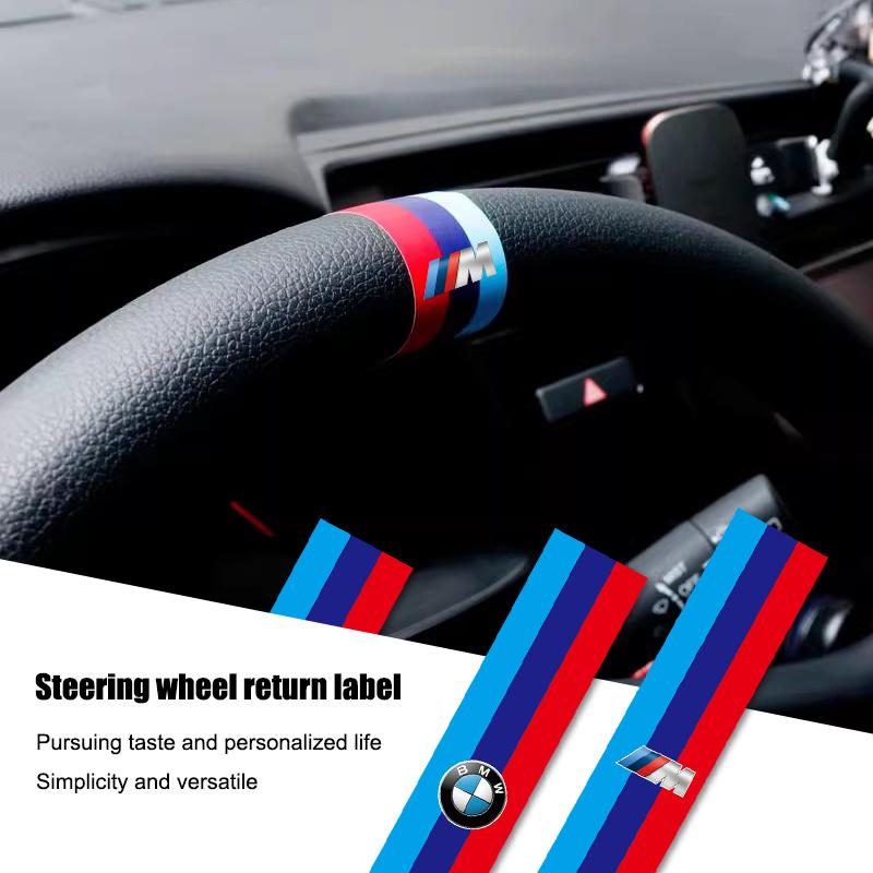 Car Steering Wheel Return Logo Warning Mark Sticker For BMW E46 E90 E60 F30 F10 E39 i3 i4 X1 X2 X3 X5 X4 X6 X7 M3 M4 M5 G30 G20