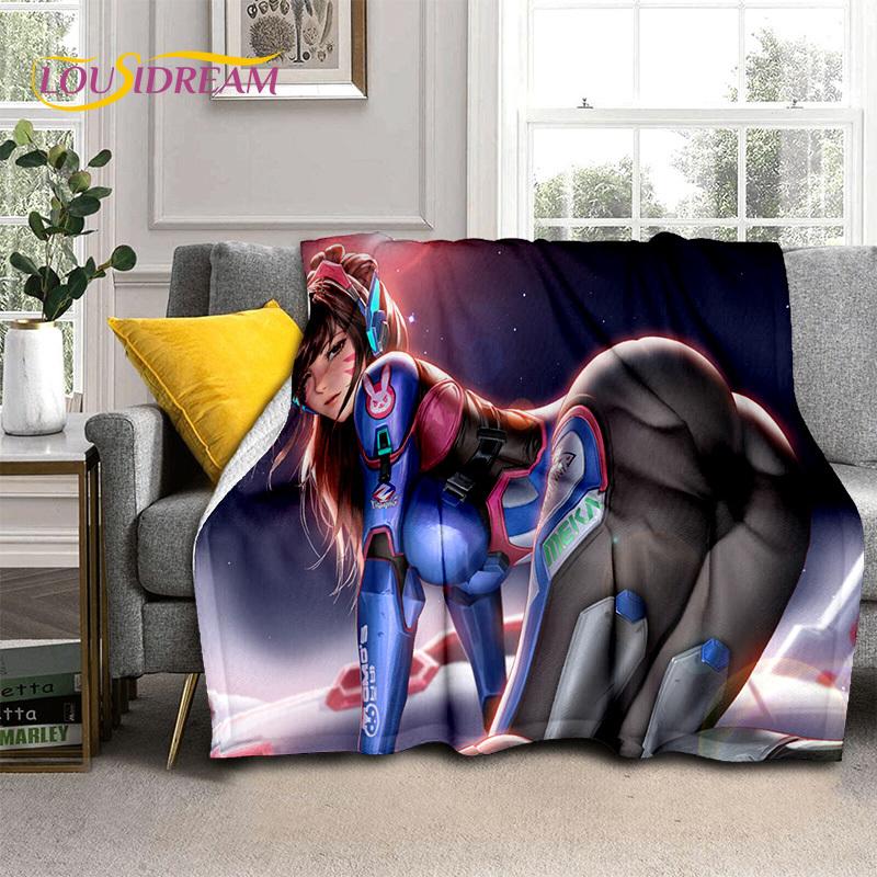 Sexy Lace Beauty Girl Lady Cartoon Anime Character Blanket,Soft Throw Blanket for Home Bedroom Bed Sofa Picnic Office Cover Gift