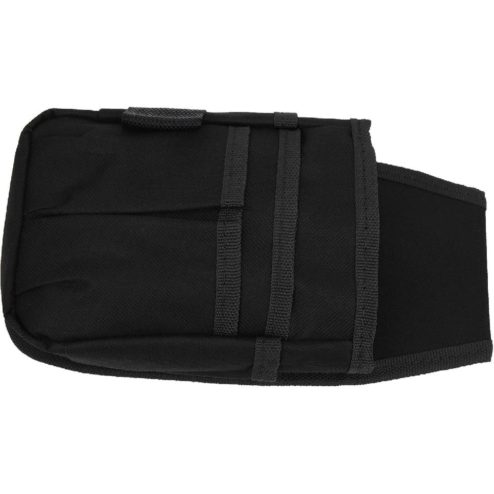 Сумка для инструментов на пояс, маленькая сумка для инструментов электрика с несколькими карманами, небольшой держатель для инструментов, сумка для инструментов (Черный край)