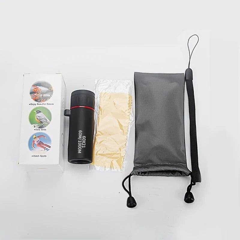 60X21 мини-монокулярный телескоп HD 10000 метров портативный окуляр высокого качества бинокль FMC в кармане для кемпинга на открытом воздухе