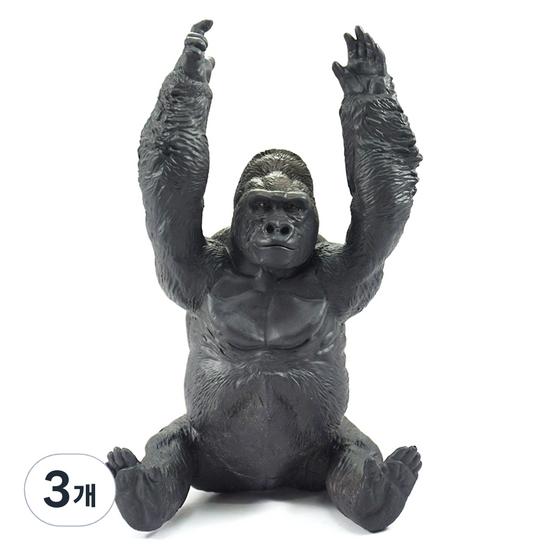 Bandi Soft Animal Gorilla Figure, 3 pieces, popular toys in Korea