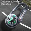 1/2Pcs Pocket Survival Compass Keychain Hiking Backpacking Lightweight Handheld Keychain with Precise Directional Guidance Portable Navigation Tool