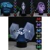 Star Wars Mini 3d Night Lamp For Kids Room And Collectors