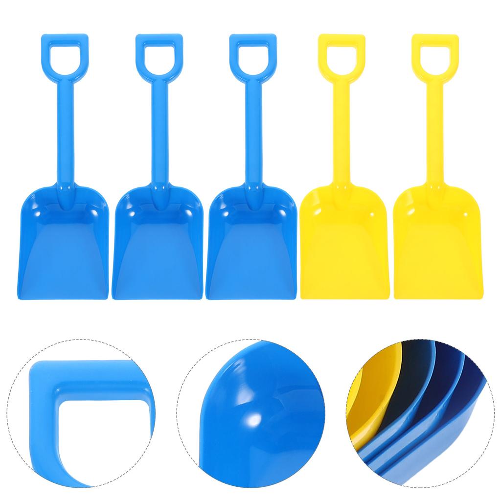 Sand Beach Toys Kids Plastic Digging Set Spade Sandbox Scoop Outdoor Summer Play Dig Bucket Snow Shovels Toys(Random Color)