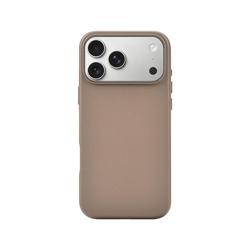 iPhone 17 Air Чехол с текстурой гладкой кожи Magsafe Pro Max Магнитный Полное покрытие Защитный