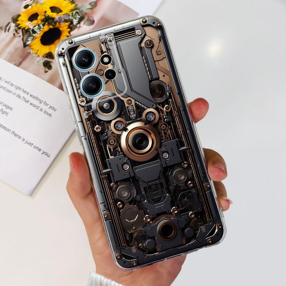 Для Xiaomi Redmi Note 12 4G Чехол Redmi Note12 4G Модный Крутой Расписной Мягкий Силикон ТПУ Чехлы для Телефона