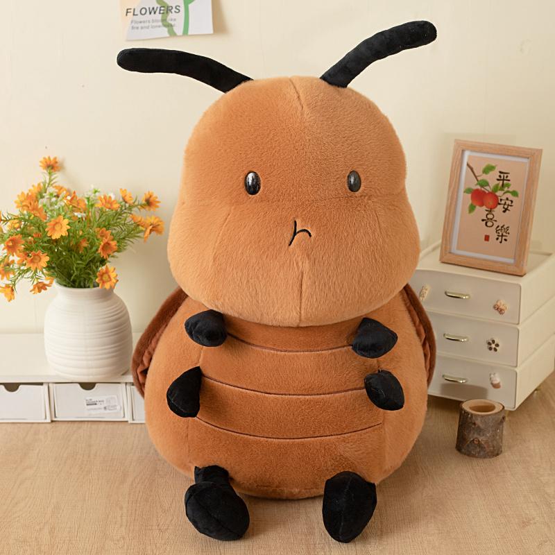 Funny Insect Creative Cockroach Cartoon Bee Plush Doll Simulation Ants Pillow Soft Toy Room Decoration Kawaii Birthday Gifts