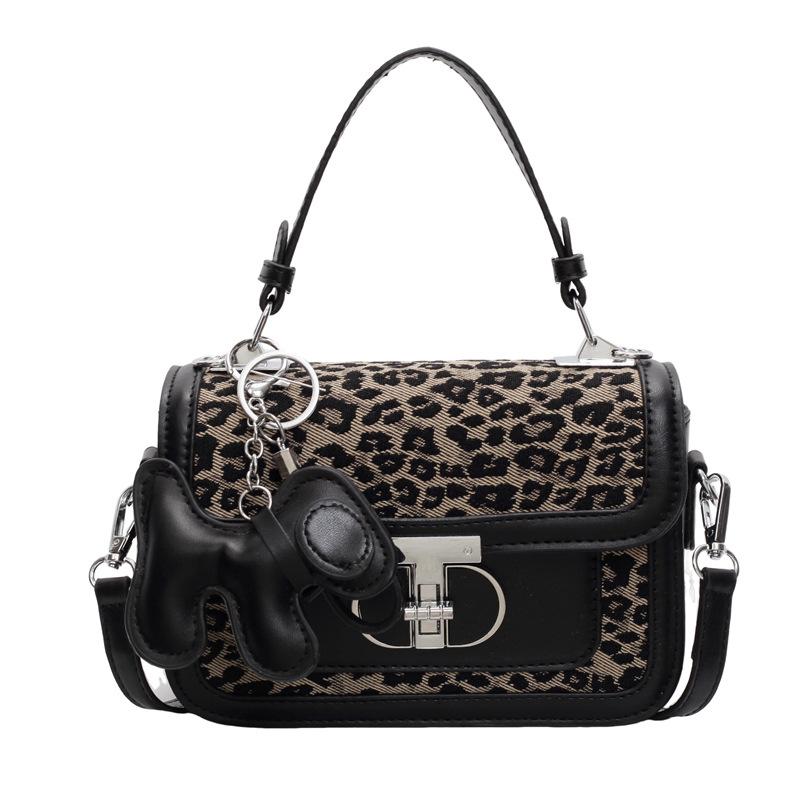 Hot Style High-end Western Style Printed Handheld Small Square Bag Women's Bag Trendy Stitching Single Shoulder Crossbody Bag