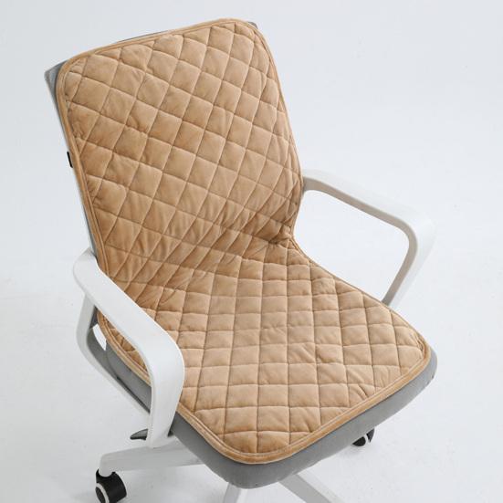 Plush Seat Cushion with Adjustable Design Soft Comfortable Chair Pad Removable Foldable Backrest Cushion