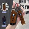 Wood Grain Car Remote Key Fob Case Cover Holder Shell For BMW i7 X7 G07 LCI iX I20 X1 U11 7 Series G70 G09 XM U06 G81 M3 2023 AZ7