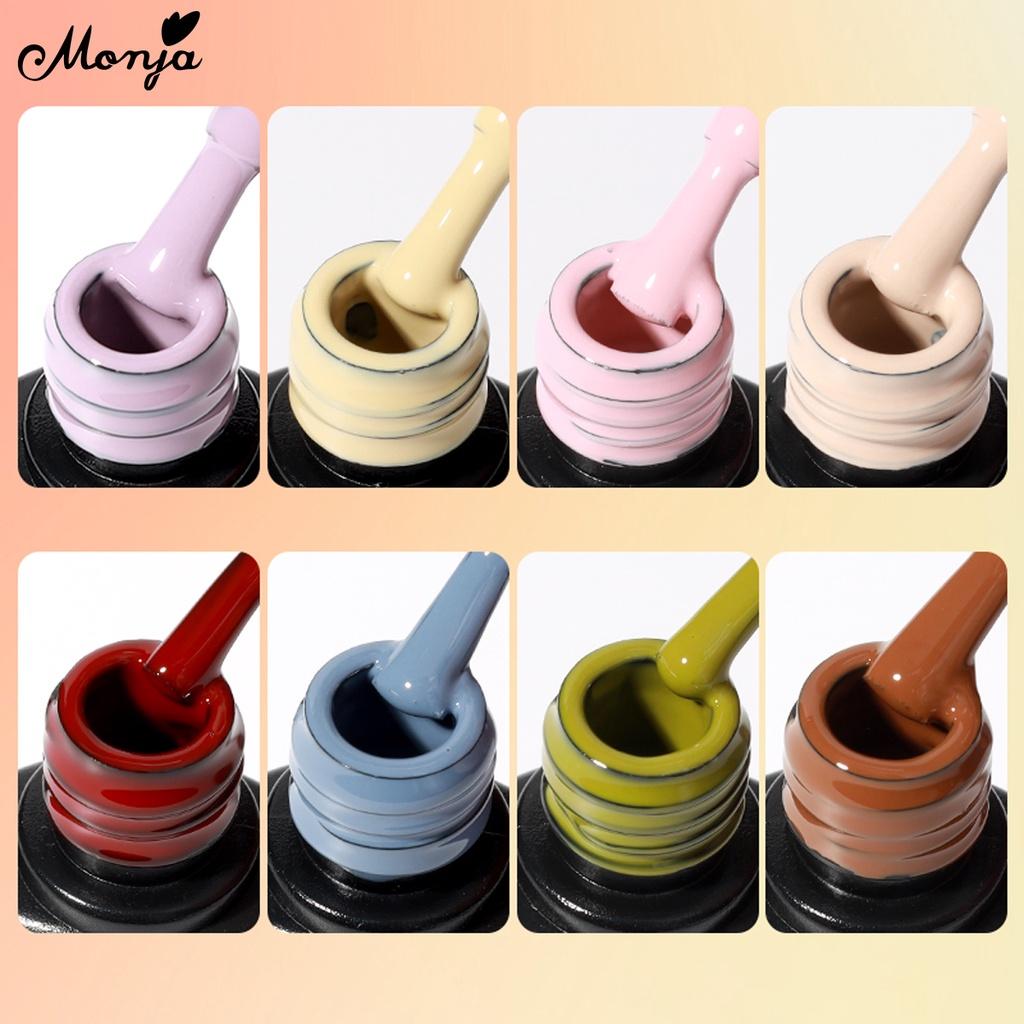 monja 17 цветов 8 мл флакон для дизайна ногтей гель УФ-лак для рисования живопись быстросохнущая замачиваемая лампа отверждение лаки лак DIY дизайн маникюра инструменты для красоты