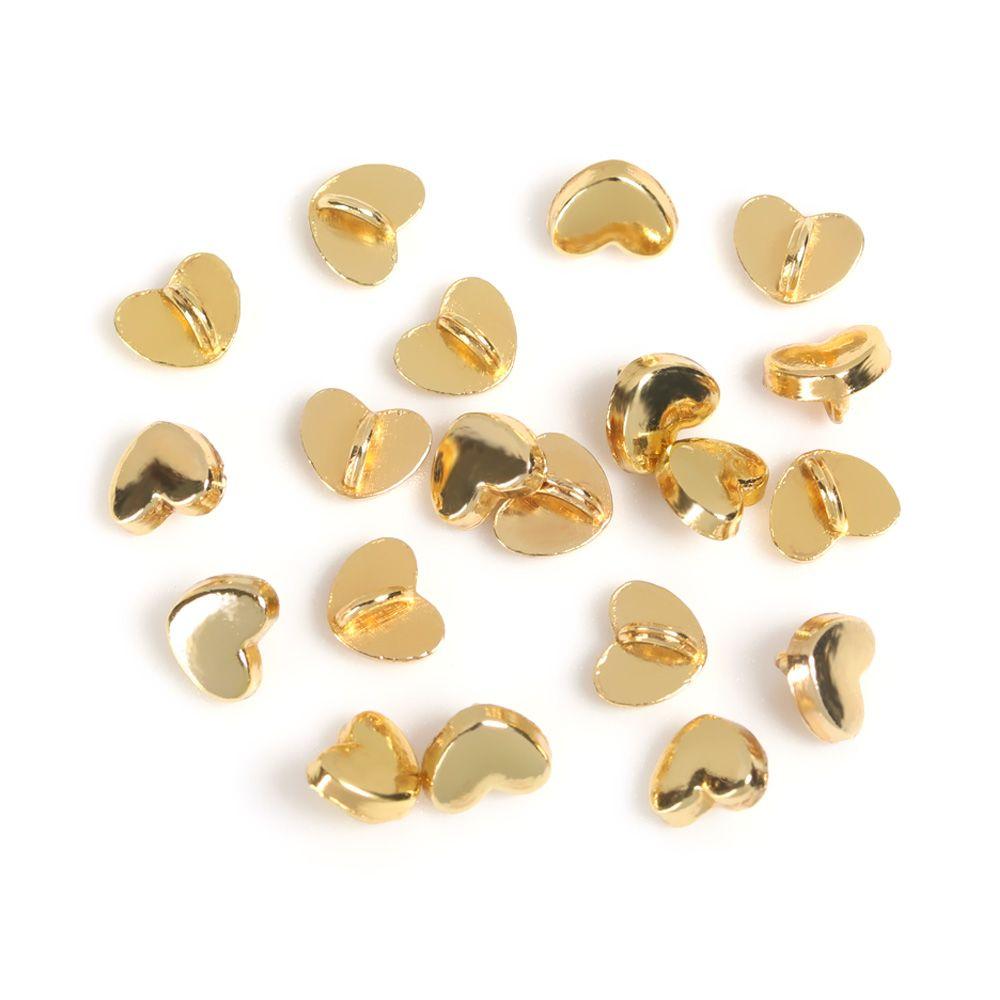 Craft Heart Pattern Decoration Mini Buttons DIY Doll Clothes Metal Buckles Clothing Sewing Buckle