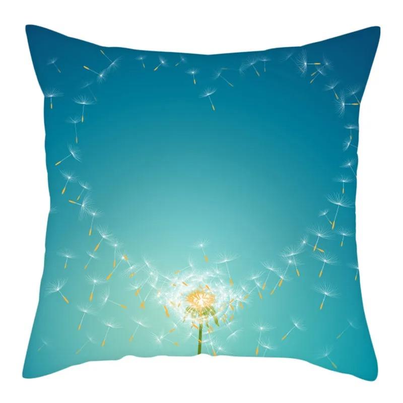 Наволочка с принтом одуванчика Гостиная Офис Дом Наволочка Автомобильные украшения