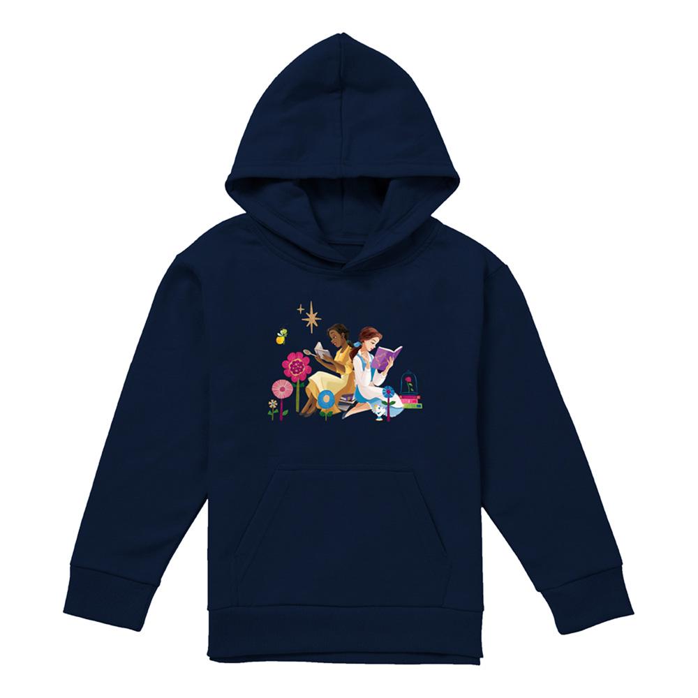 Disney Princess Childrens/Kids Love To Read Tiana & Belle Hoodie