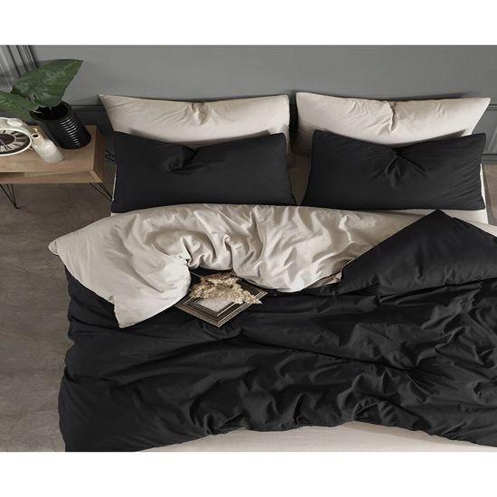 Saint Belisama Двойной комплект пододеяльников с простынями | Черный Бежевый