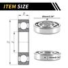 Motoforti Universal Deep Groove Ball Bearings Scooter Skateboard Wheel 45x85x19mm Lubricated Bearings Open Type