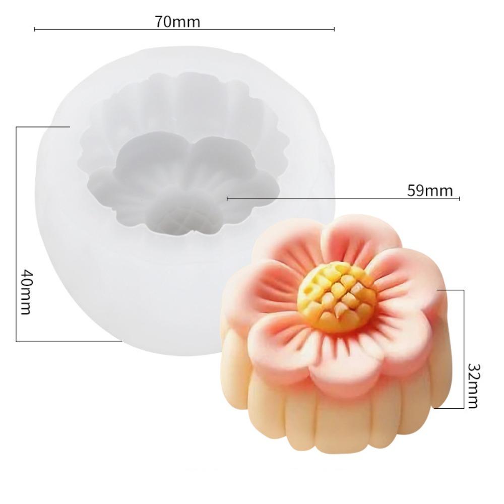 3D Flower Shape Flower Silicone Molds Ice Pastry Baking Tool Jelly Candy Moulds DIY Sugarcraft Silicone Soap Mold Kitchen