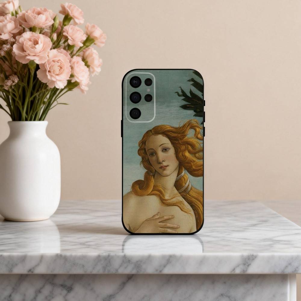 S-Сандро Б-Боттичелли R-Ренессанс Чехол для телефона для Samsung S25, S24, S21, S22, S23, S30, Ultra, S20, Plus, Другие Мягкий Черный Чехол