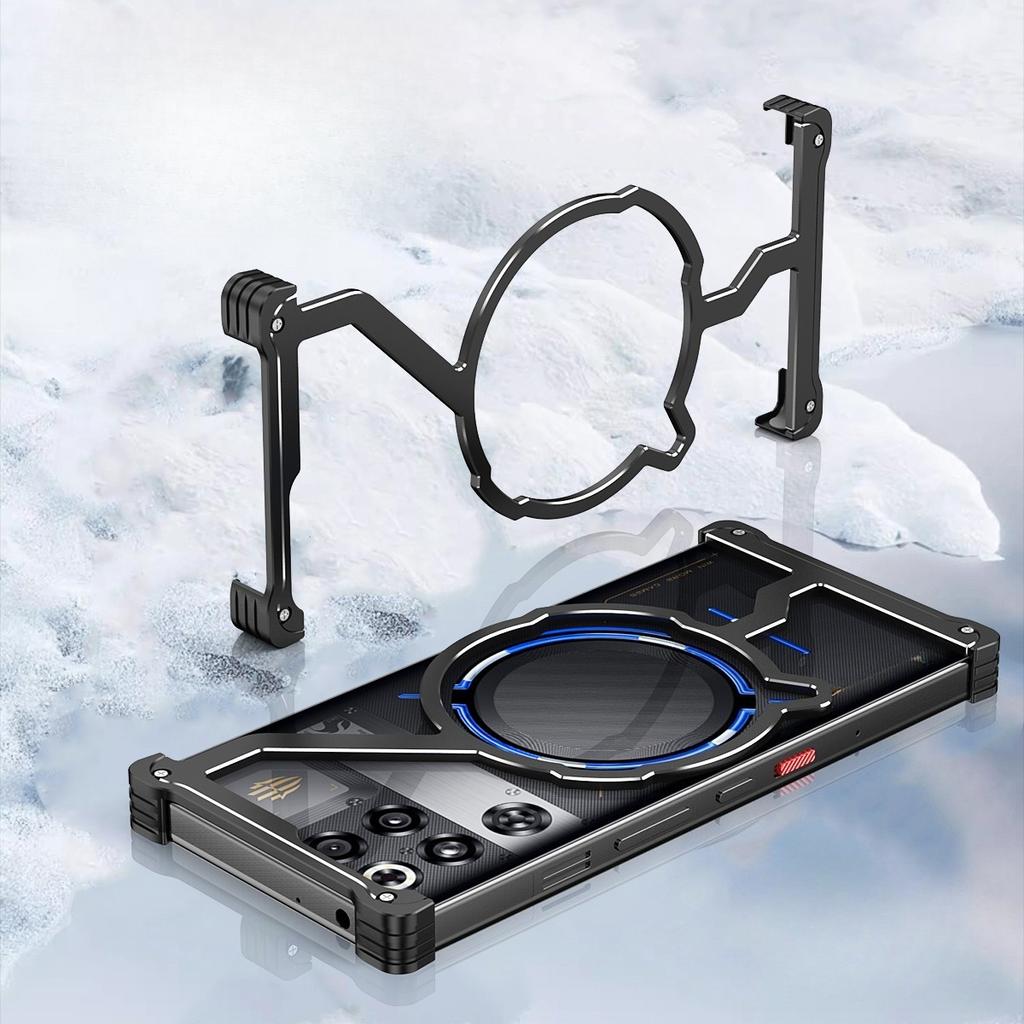 Phone Cases Nubia,Borderless Shockproof Armor Case with Metal Heat Dissipation