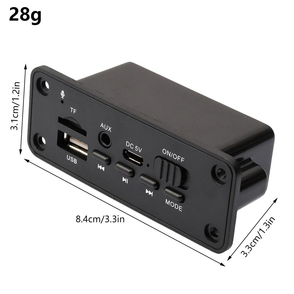 5V Bluetooth MP3/WMA/WAV Декодер Плата Аудио Модуль 2*3Вт Усилитель Беспроводной USB TF Радио AUX FM MP3 Плеер Для Автомобиля Аксессуар