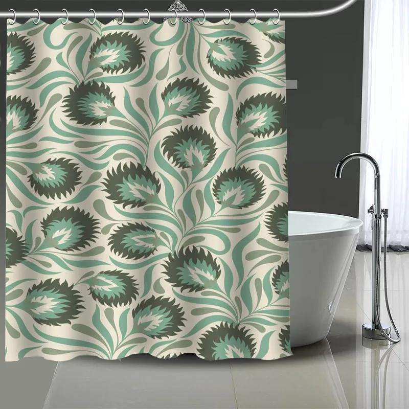 Уильям Моррис Искусство Пользовательский Узор Полиэстер Занавеска для Ванной Водонепроницаемая Занавеска для Душа Сделай Сам Экран для Ванной Напечатанная Занавеска для Ванной