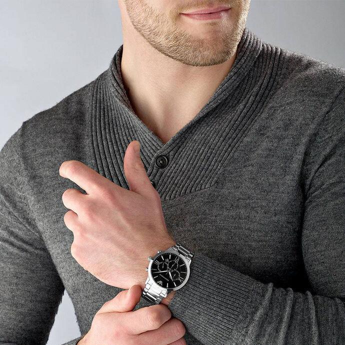 Emporio Armani AR11208 Giovanni Chronograph Quartz Black Dial Мужские часы