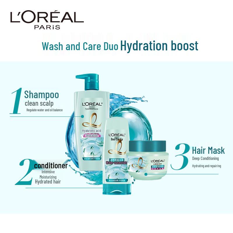 L'Oréal Шампунь Освежающий с Гиалуроновой Кислотой против Перхоти